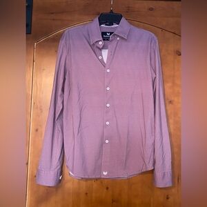 🦬Buttercloth plum, cotton knit Long-Sleeve Casual Shirt icy cotton M Slim fit